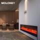 Multi Color Adjustable Flames Electric Fireplace Heater Modern Customized 118In