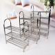ODM BSCI 5 Layer Stainless Steel Shoe Rack Furniture Metal Bench For Living Room Bedroom
