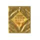 Gold color  Printing Cosmetic Packaging Bags For Facial Mask , face mask pouch