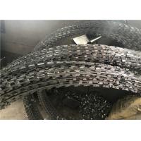 Professional Razor Blade Fencing Hot Dipped Galvanized Coiled For Military