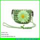 LUDA Women Crochet Sling Shoulder Handbag Cross Body Beach straw Bag Summer