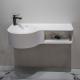 Scratch Resistant Wall Hung Basin Durable Small Wall Mounted Sink