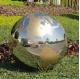 Gnee Garden Polished Metal Sphere Sculpture World Globe Sculpture Handmade