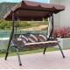 500KG Load 3 Person Canopy Swing UV Resistant Three Person Porch Swing