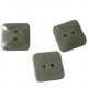 2 Hole Plastic Square Shirt Buttons Convex Face With Rainbow Effect