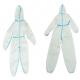 Full Body Lightweight Disposable Coveralls For Personal Use White High Safety