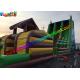 Hot Jungle Zip Line Commercial Inflatable Slide 18m x 6m x 9m Size