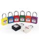 Non-conductive electrical equipment lockout tagout Aluminum shackle Mini Nylon safety padlock with master key