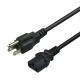 Customizable 1.5mtrs USA Power Cord PE PVC For Computer Black Color