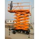 500kg Capacity Scissor Lift Platform , Moblie Lifting Plateform 6m Lifting Stroke
