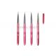 4PCS Pink Nail Art Brushes Tips Dotting Brush Kit For Drawing , Painting Pen Tool With Cap