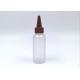 Frosted Round PET Plastic Bottle Serum Water Container 70ML With Sharp Cap