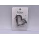 Heart Metal Silver Hair Clip Claw For Thick Hair Lightweight