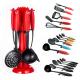 210pcs Kitchen Utensil Set with Heat-resistant Nylon Material Beautiful Cooking Tools