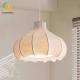 Modern Design Fabric Pendant Lights Middle Size Chandelier for Dining Room in Japandi Wabi Sabi Style LED Light Source