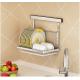 Dish And Bowl Wall Mounted Kitchen Storage Rack No Drilling Installation