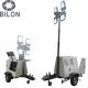 Portable Mobile Light Tower , Construction Light Tower With Diesel Generator