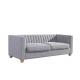 Fiber Padded Fabric Sofa 3 Seater Back Cushion 3 Seater Cloth Couch