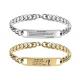 Men's Bang bracelet TO MY DAD Father's Day gift TO MY SON engraved stainless steel yiwu accessories wholesale