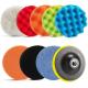 11pcs 5 Inch Polishing Pad Set For Angle Grinder 12.7cm Car Cleaning