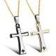 New Fashion Tagor Jewelry 316L Stainless Steel couple Pendant Necklace TYGN140
