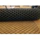 8 Foot Boundary Wall Chain Link Fence Fabric Pvc Coated Use Wire Mesh
