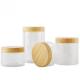 Wood Lid Tight Seal Mason Jar , Dried Fruit / Nut Grains Food Storage Cans