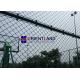 Oil And Gas Station Chain Link Fencing Wire , Anti Climb Mesh Fencing Round Post