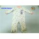 Rabbit Applique Newborn Baby Coverall , Customized Unisex Pram Suits For Babies