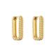 24K Chunky Gold Plated Hoop Earrings