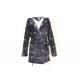 Printed Womens Full Length Hooded Bathrobe Ladies Thick Fluffy Dressing Gown