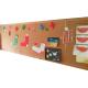 OEM Kindergarten Decorative Natural Cork Panels Wall Tiles Eco Odorless Toxicless
