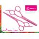 Pink Teflon Coating Convex-edge 56-57HRC Stainless Steel Professinal Hairdressing Scissors