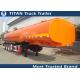 Tri axle tanker trailer for fuel oil , acid , water , diesel Jet A1 transportation