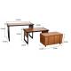 Walnut Plywood Board Clothing Store Display Tables On Four Wheels OEM & ODM