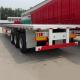 CIMC Tri Axle 12m 40 Foot Flatbed Trailer With Container Locks