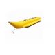 Yellow Single Inflatable Banana Boat Water Sports , Kids Fun Blow Up Water Toys