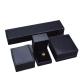 Custom Pu Leather Black Recycled Paperboard Jewelry Box with Foam Insert