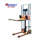Flat Plate Type Manual Forklift Stacker , Warehouse Lifting Equipment