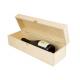 Single Bottom Personalised Wooden Wine Box , Pine Empty Wooden Wine Boxes