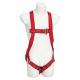 Red Safety Harness CE Certified and Full Body Protection for Altitude Operations