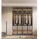 Light Hotel Room Cabinets Modern Hotel Wardrobe Rock Plate 2*0.6m