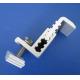 Anodized Solar End Clamp flat Roof Solar Mounting Systems With Nut / Bolt