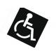 Wheelchair Handicap Symbol PVC Stencil Flexible And Sturdy Reusable Long Service Life