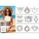 Customizable Design Dazzling Crystal Face Sticker For Body Decoration