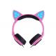 Cute Style Wired Noise Cancelling Headphones ABS / Plastic Material
