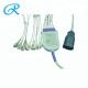 Medical Patient Cable For ECG Machine , Zoll Ecg Cable For EKG / ECG Monitor