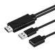 Wire Dongle Usb To Hdtv Cable , OCC Mirroring 1080p Hdmi Cable