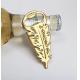 Cool Innovative wedding favor, fancy gift, die casting zinc alloy gold plating feather shape beer bottle opener