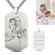 3gram 1.96in Personalized Picture Pendant Necklace Stainless Steel Photo Necklace OEM